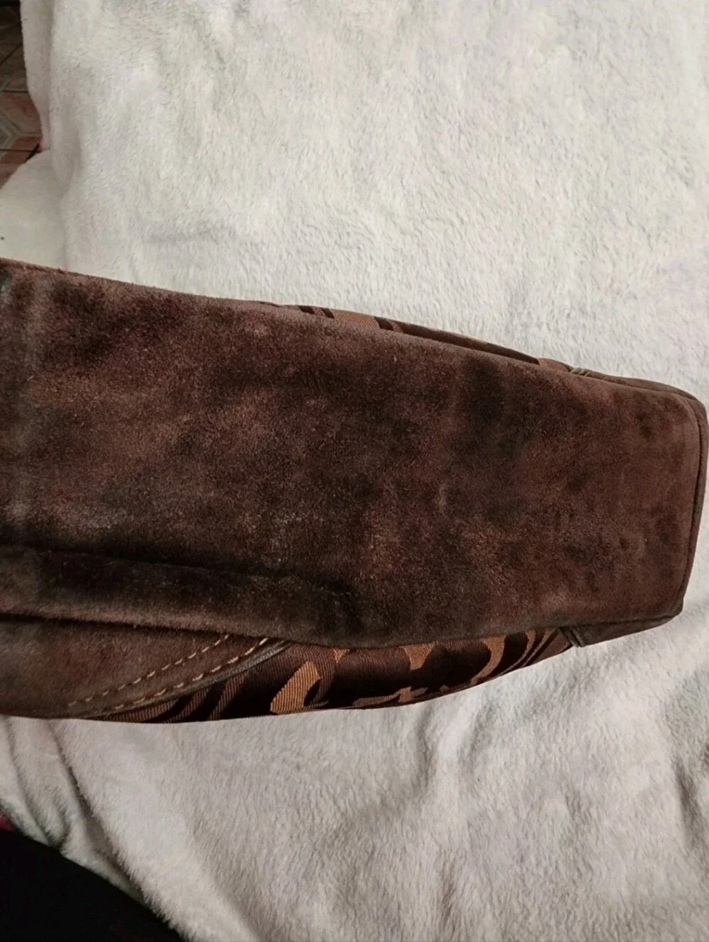 COACH Signature Brown Chelsea Satchel Shoulder *stained*